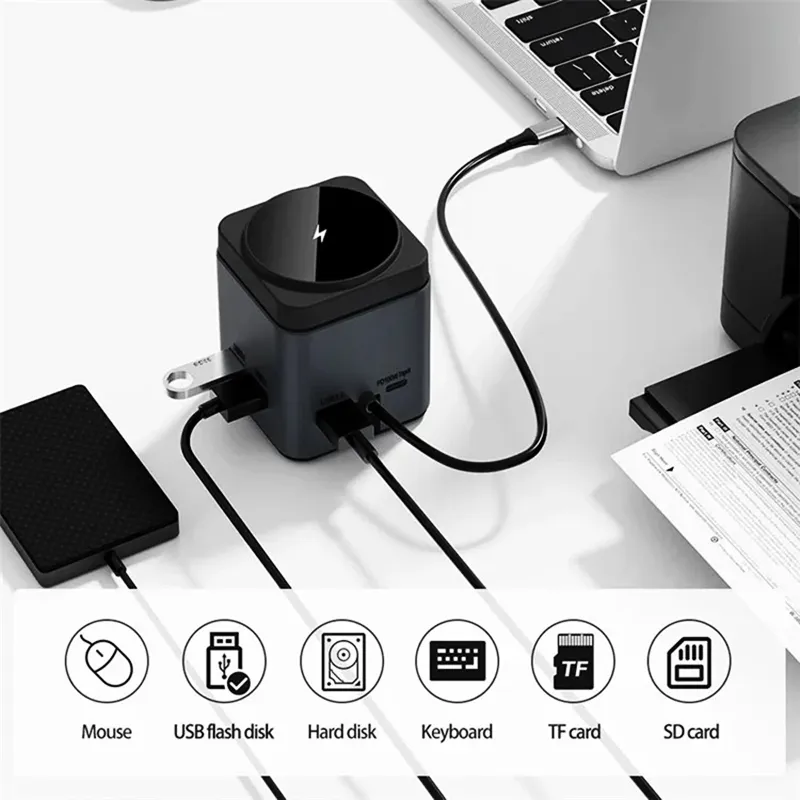 Wiwu Wi W025 9 In 1 Multi Port Docking Station Hub Adapter (2)