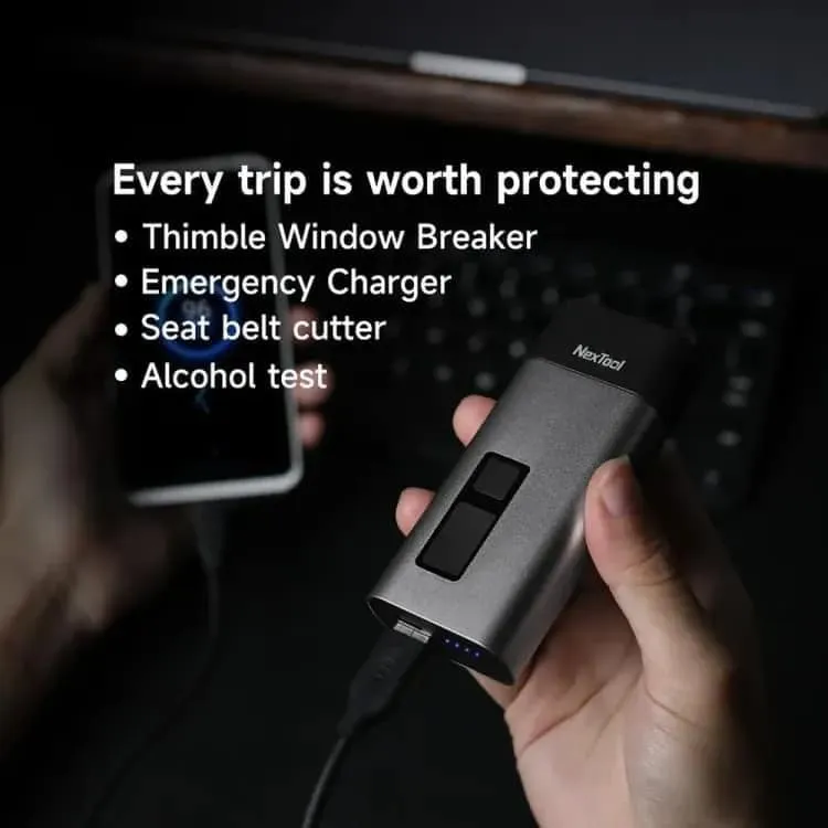 Xiaomi Nextool 4 In 1 Mini Alcohol Tester Lcd Digital Car Window Breaker (5)