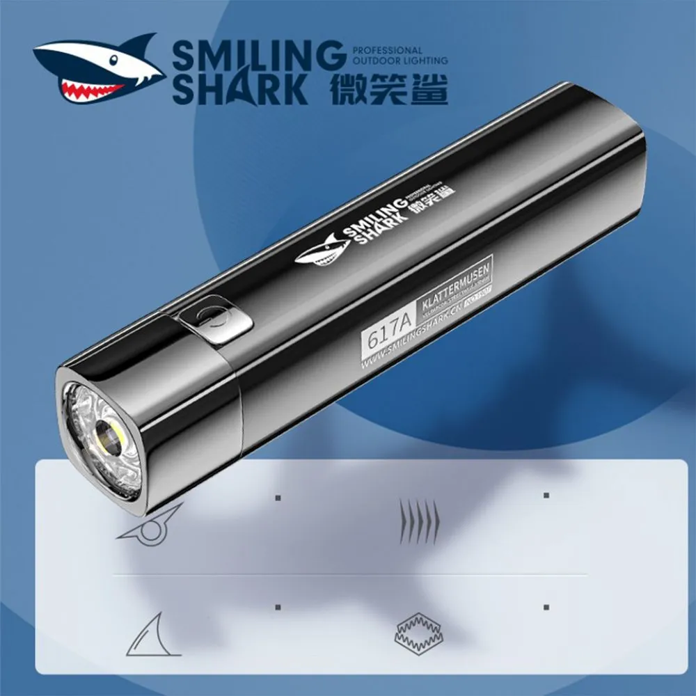 Smiling Shark 617a Led Rechargeable Torch Light (4)