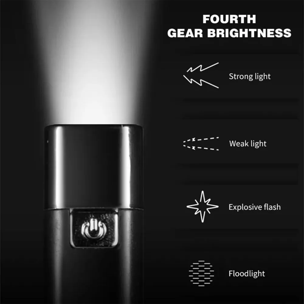 Smiling Shark 617a Led Rechargeable Torch Light (5)