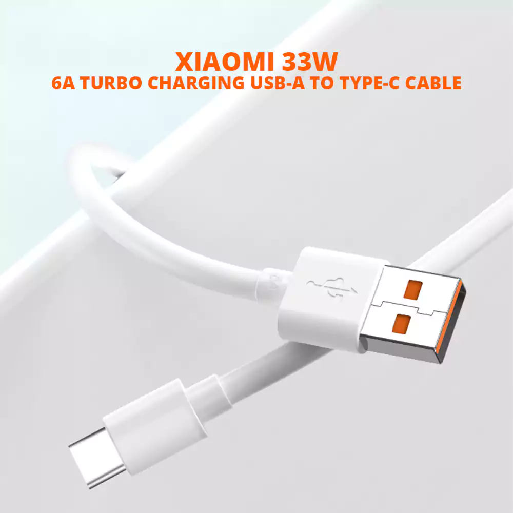Xiaomi Mi 33w 6a Turbo Charging Usb A To Type C Cable (2)