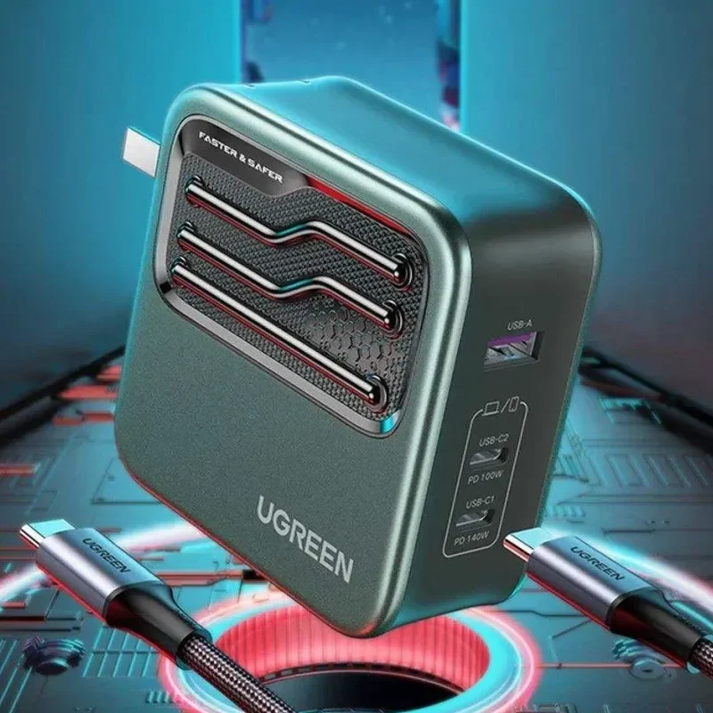 Ugreen Cd289 140w Gan 2c1a Fast Charger With 1 5m Cable (7)