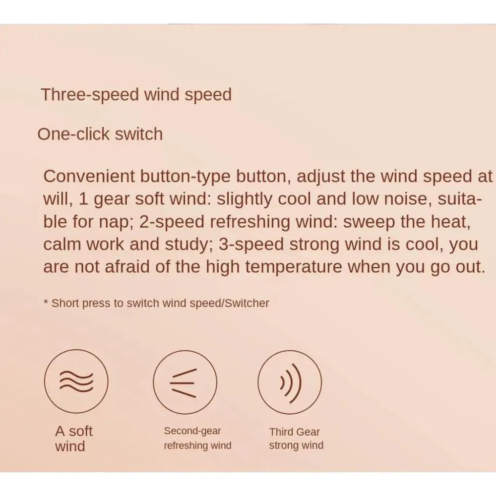 Xiaomi Qualitell F1 Pro Handheld Portable Folding Fan (1)