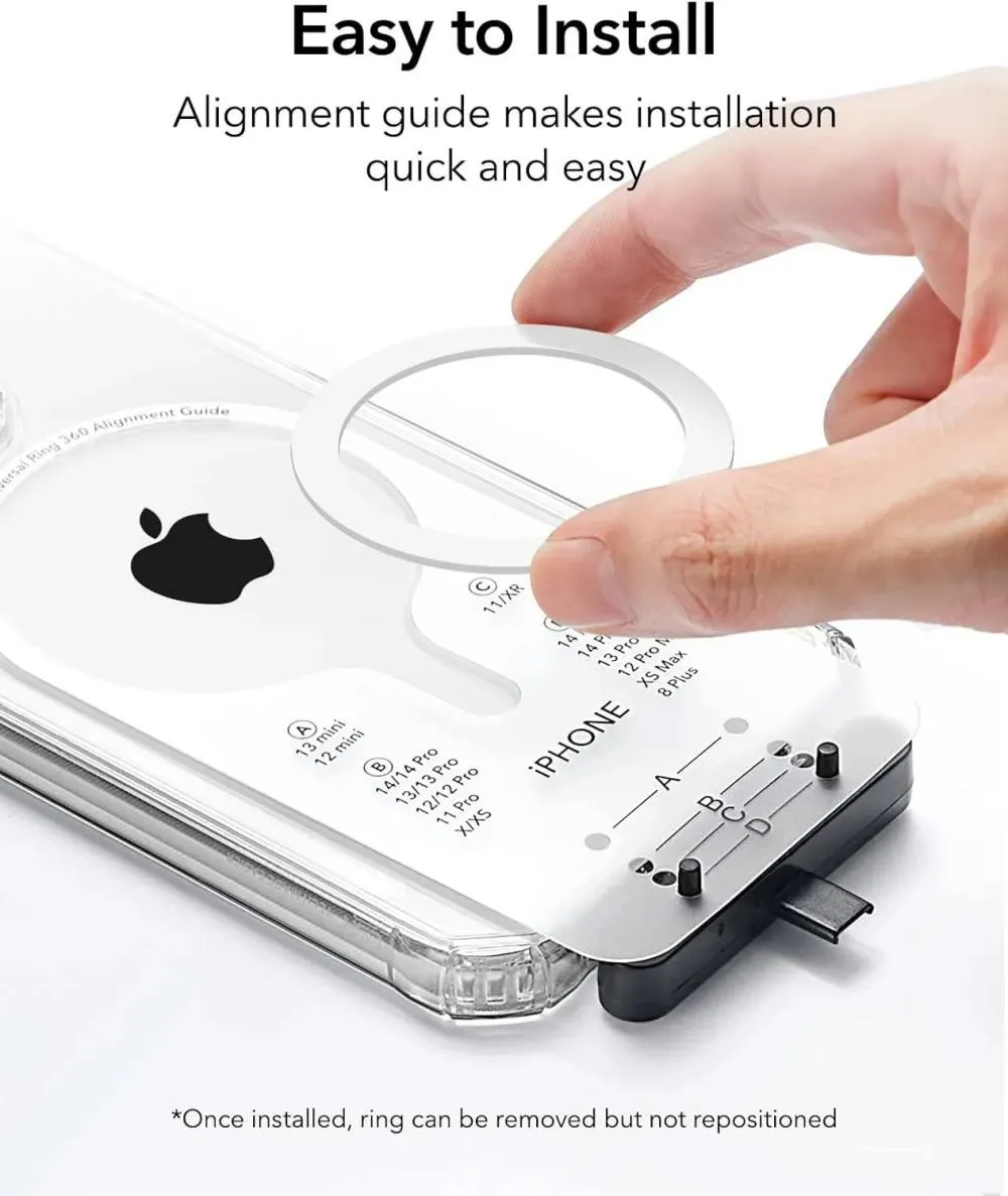 Esr Universal Ring 360 Halolock Magsafe Sticker 2 Pack (8)