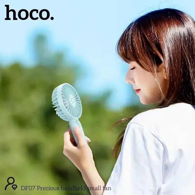 Hoco Df07 Mini Handheld Fan 1200 Mah Battery (2)