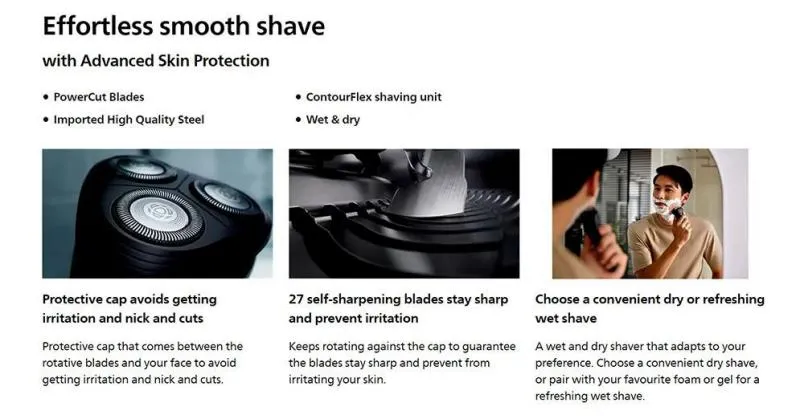 Philips S1103 02 Electric Shaver Series 1000 For Men (5)
