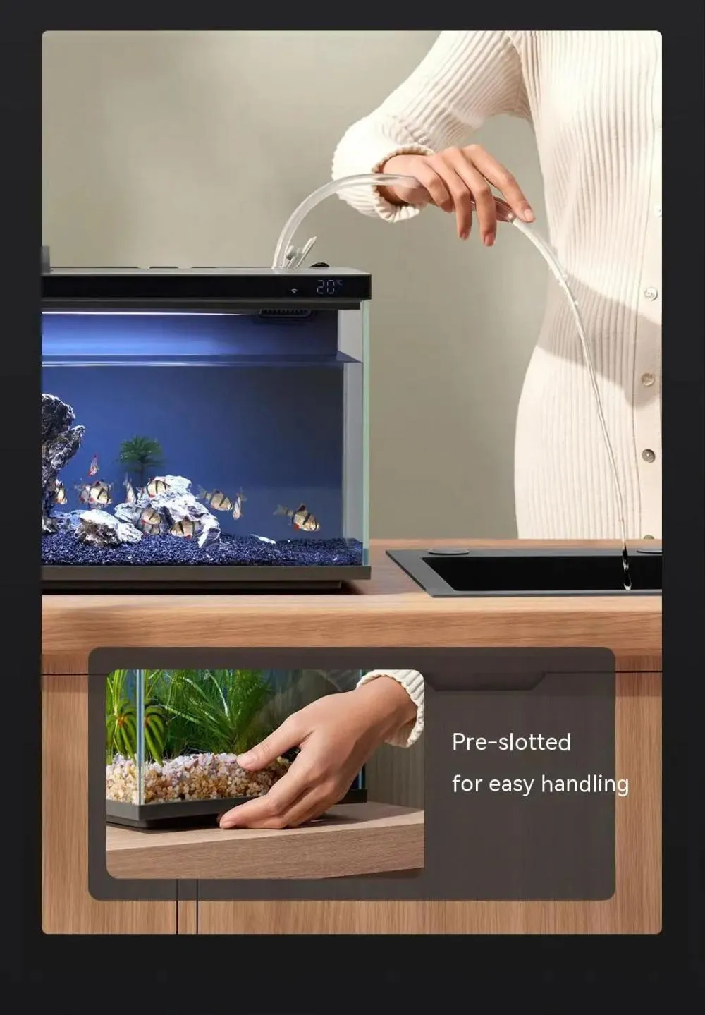 Xiaomi Mijia Smart Fish Tank Myg100 Work With Mijia App Mobile Controlled (2)