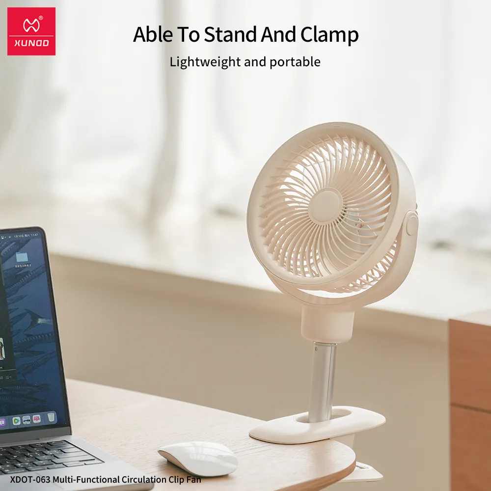 Xundd Xdot 063 Desktop Clamp Circulating Fan 6000mah (5)