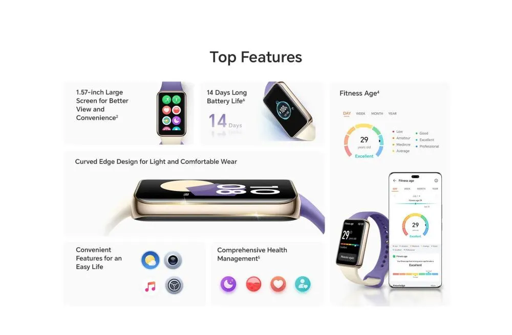 Huawei Honor Band 9 Smart Fitness Tracker 60hz Curved Display (5)