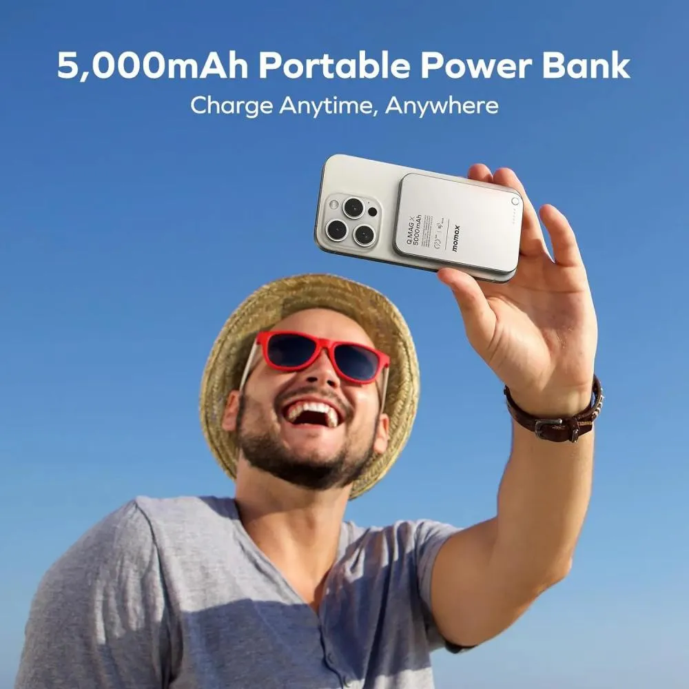 Momax Q Mag X Magnetic Wireless Battery Pack 5000mah (5)