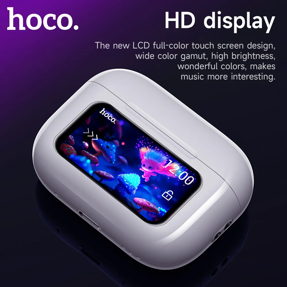 Hoco Ew72 Anc Earbuds With Touch Screen (9)