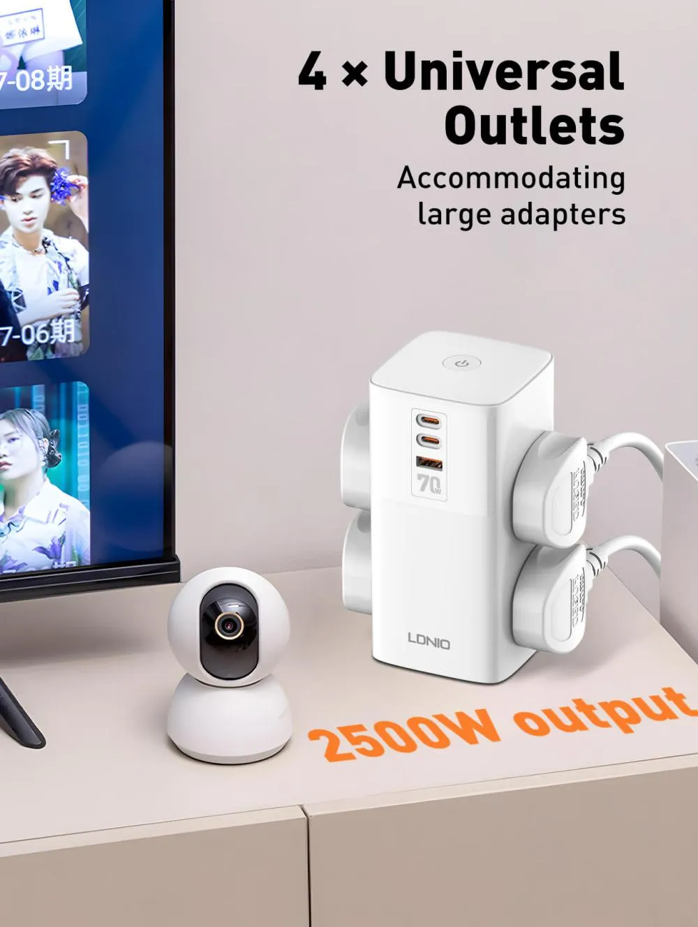 Ldnio 70w Multifunctional Universal Desktop Power Adapter Sc4383 (2)