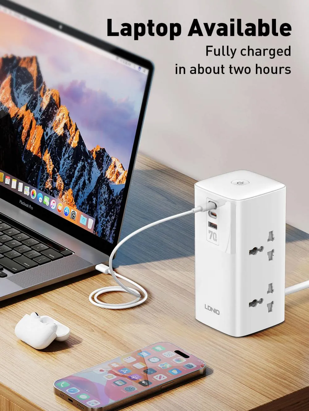 Ldnio 70w Multifunctional Universal Desktop Power Adapter Sc4383 (4)