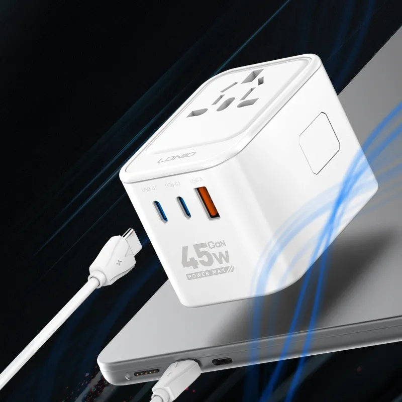 Ldnio Z8 45w Gan Universal Travel Adapter (5)