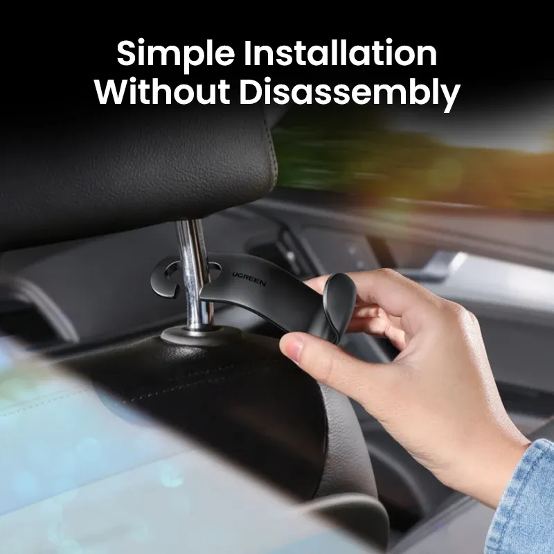 Ugreen Lp104 Car Back Seat Headrest Hanger Holder Hooks 2pcs 10415 (4)