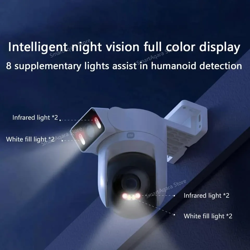 Xiaomi Cw500 Outdoor Dual Lens Camera Wifi 6 Full Color Night Vision Securit ( (5)