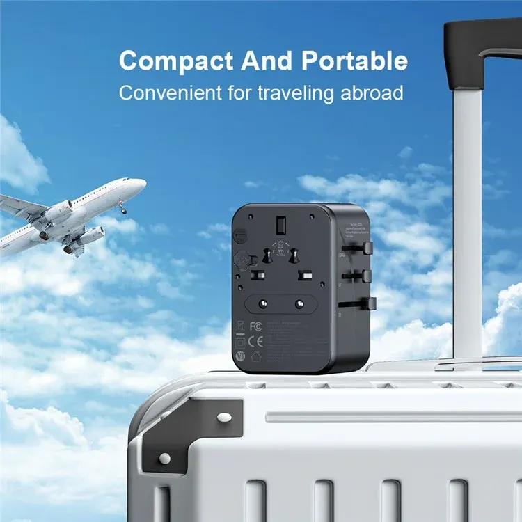 Xundd Xdch 072 65w 5 Usb Ports Universal Travel Adapter Black (3)