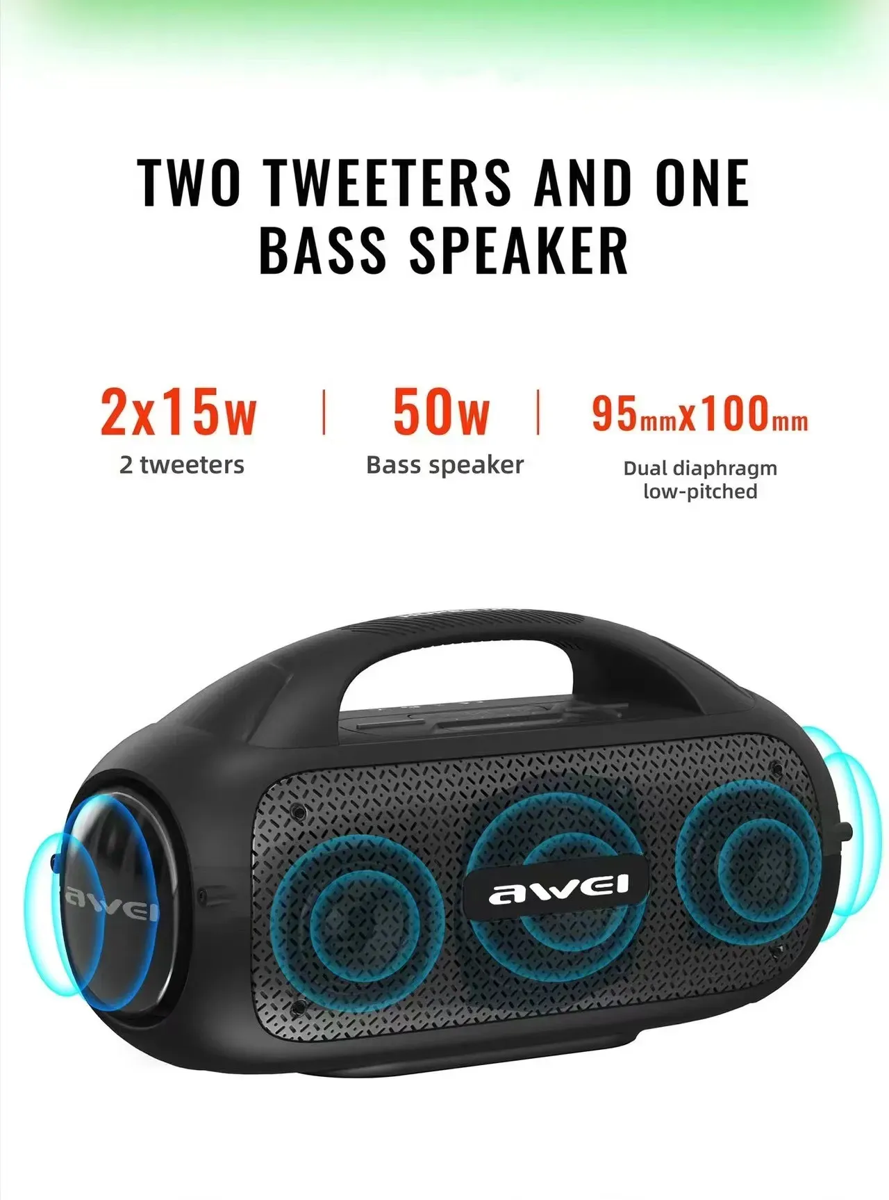 Awei Y886 80w Portable Wireless Speaker (5)