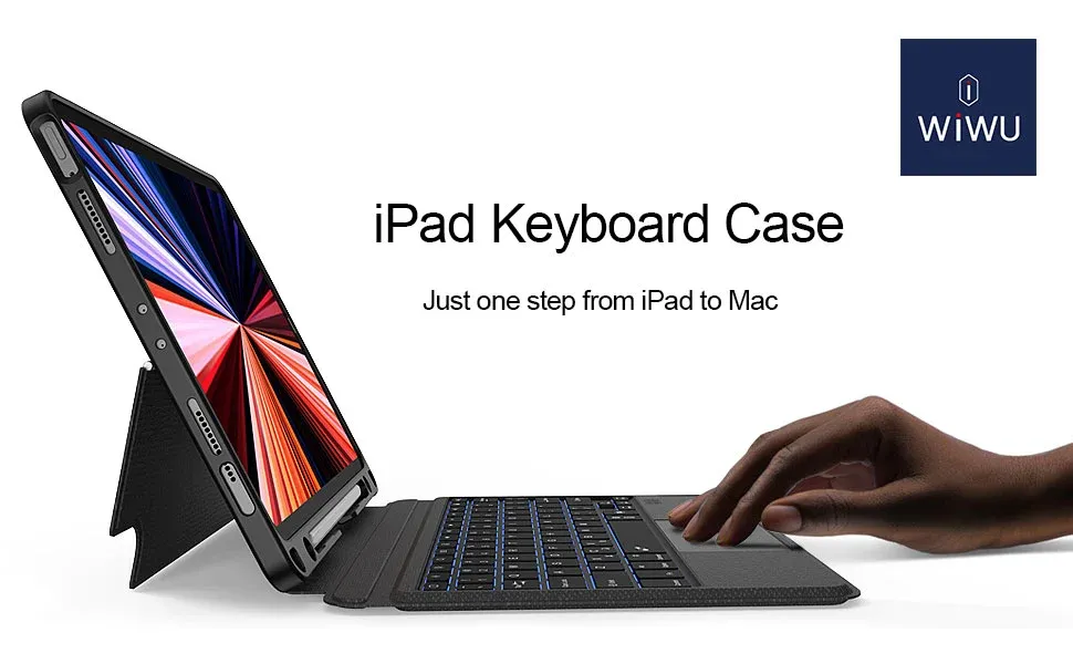 Wiwu Mag Touch Ipad Keyboard Case 11 13 Inch M4 2024 (2)