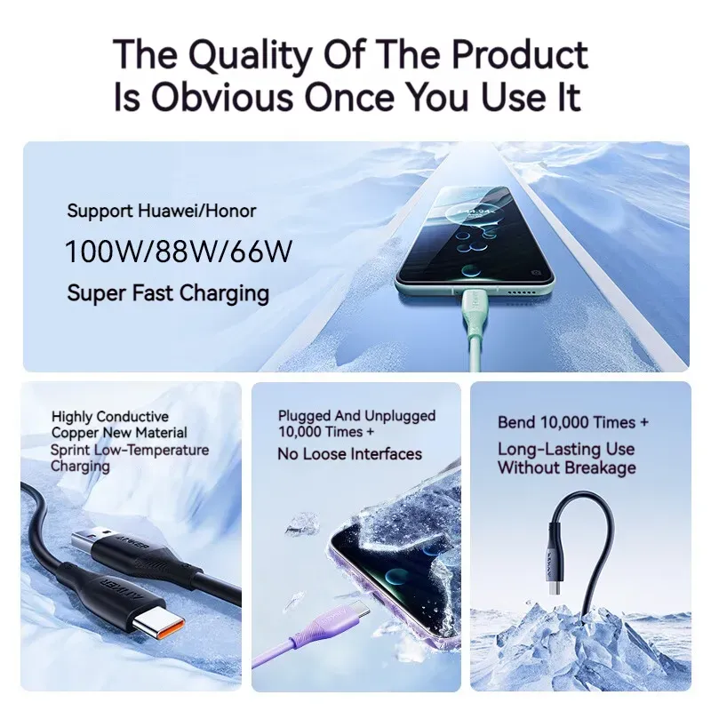 Anker A8001 Usb A To Usb C 100w Fast Charging Data Cable (4)