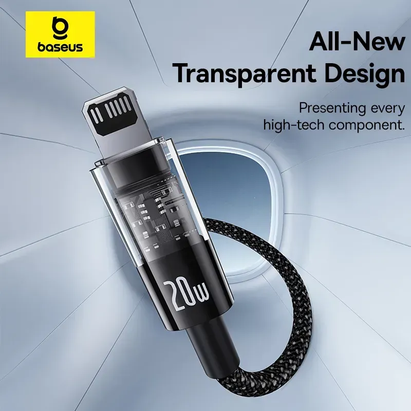 Baseus Gem Series Usb To Lightning 20w Fast Charging Data Cable (3)