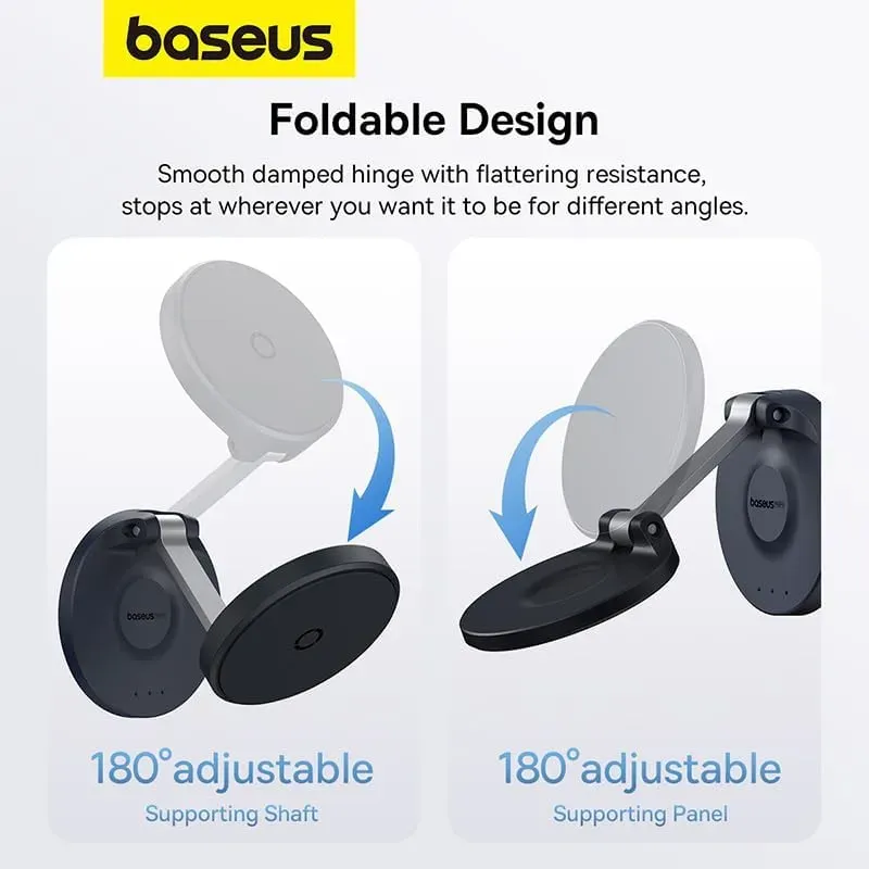 Baseus Magpro Foldable Magnetic Phone Holder 360 Rotatable Adjustable Arm Wall Mounted Stand (6)