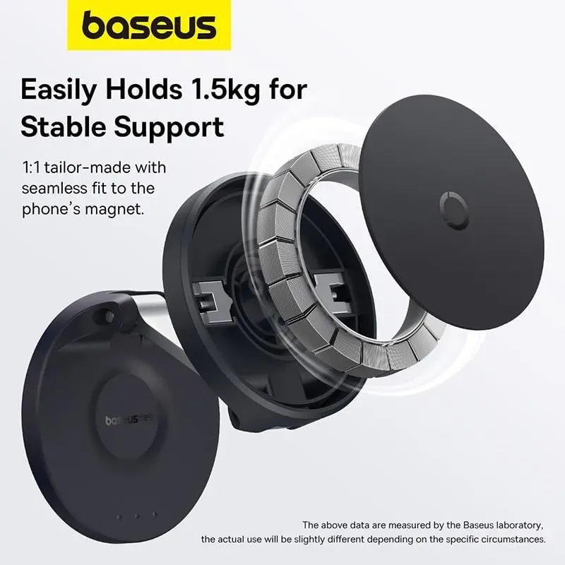 Baseus Magpro Foldable Magnetic Phone Holder 360 Rotatable Adjustable Arm Wall Mounted Stand (7)