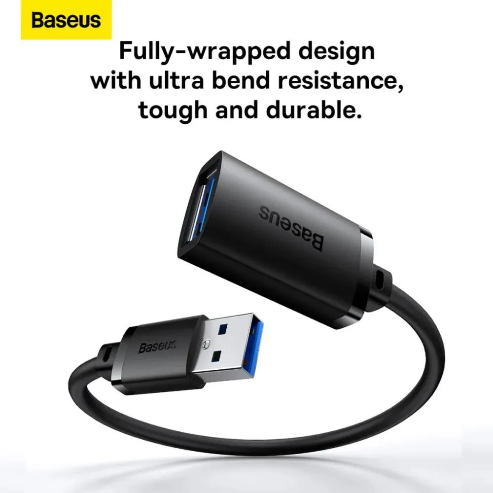 Baseus Extension Cable Usb3 0 Usb Male To Female 5gbps Transmission Pvc Cord 5meter B00631103111 05 (1)