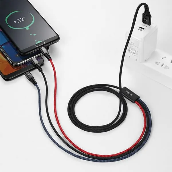 Mcdodo 3 In 1 Charging Cable 1 2m (2)