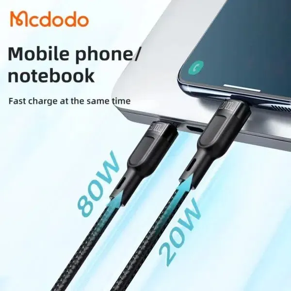 Mcdodo Ca 674 2 In 1 Dual Usb C 100w 5a Charging 1 2m (3)