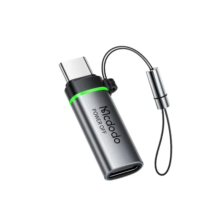 Mcdodo Ot 2450 Usb C To Usb C 100w Auto Power Off Data Adapter With Lanyard (6)
