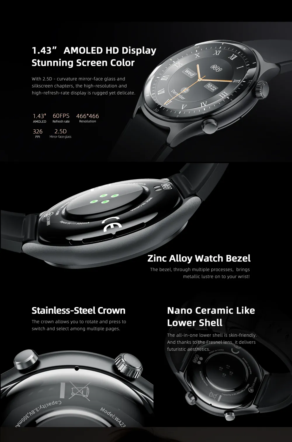 Qcy Active Gt 3 Atm Waterproof Bluetooth Calling Smart Watch (2)