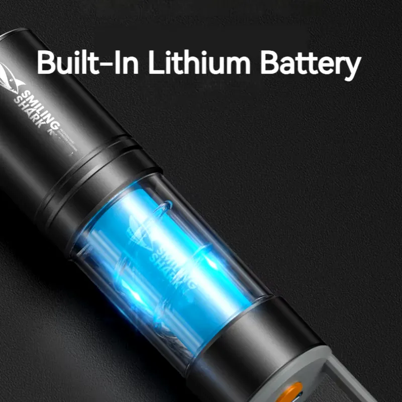 Smiling Shark Sd5241 Mini Rechargeable Flashlight Super Bright M60 Zoomable Torch (5)