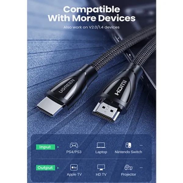 Ugreen Hd140 8k Hdmi V2 1 Cable 3m (3)