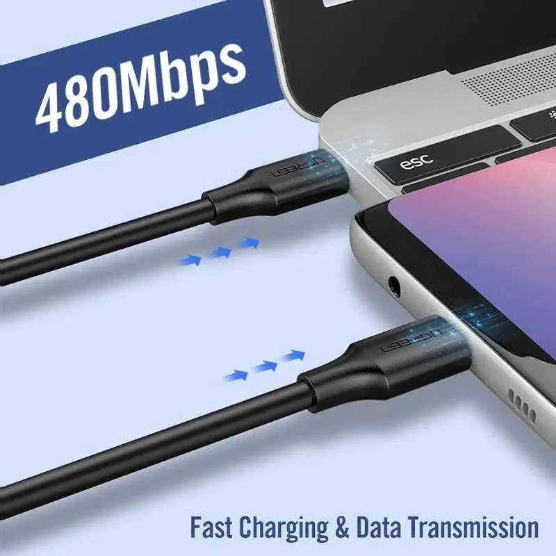 Ugreen Us286 Usb C To Usb C 3a 60w Data Cable 50998 (3)