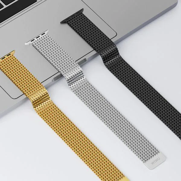 Wiwu Domino Classic Stainless Steel Watch Band For Apple Watch (12)