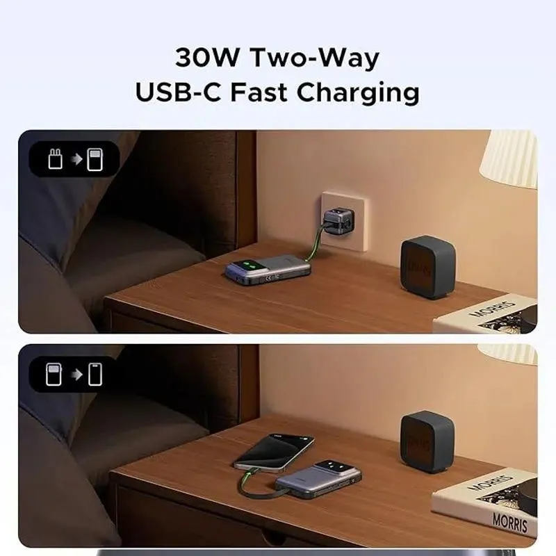 Ugreen Uno Qpro 10000mah 30w Power Bank With Built In Usb C Cable (4)