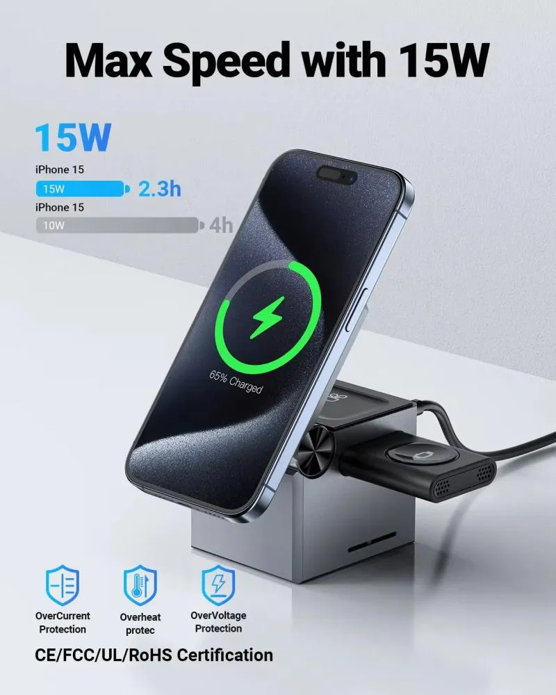 Acefast E18 Rubiks Cube 3 In 1 Wireless Charger (4)