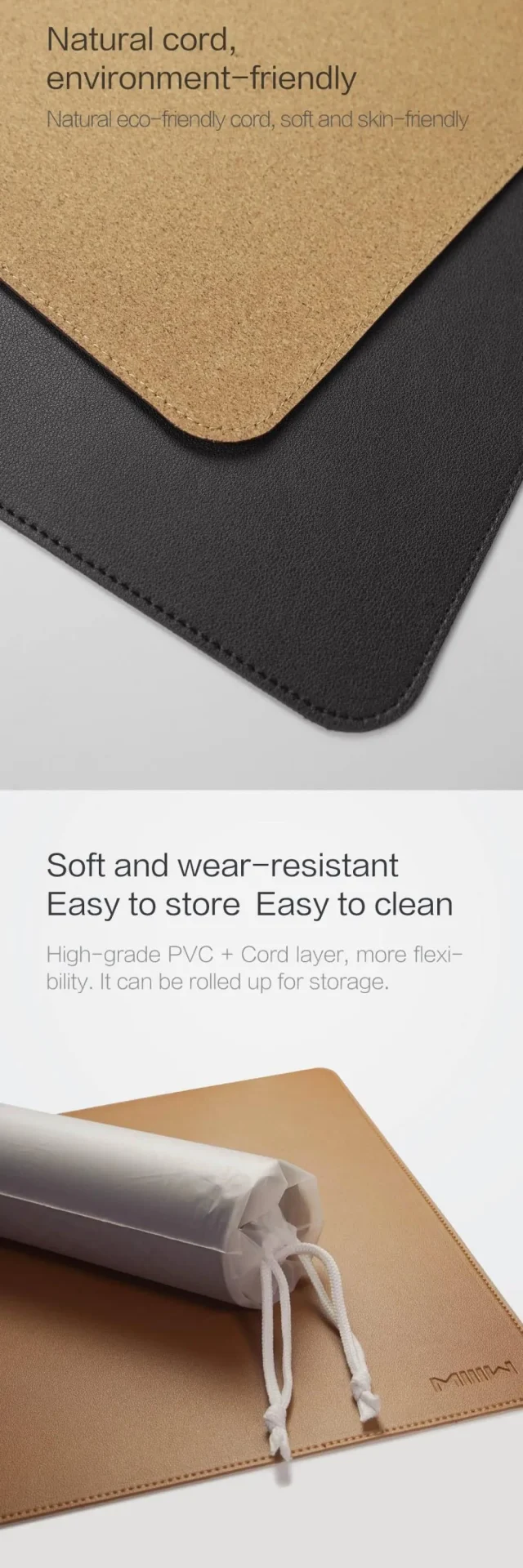 Xiaomi Miiiw Mouse Pad Double Sided Waterproof Soft Durable S Size (3)