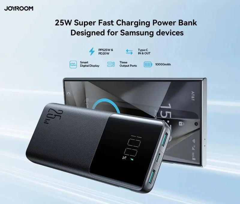 Joyroom Jr Pbf20 10000mah 25w Fast Charging Powerbank With Digital Display (2)