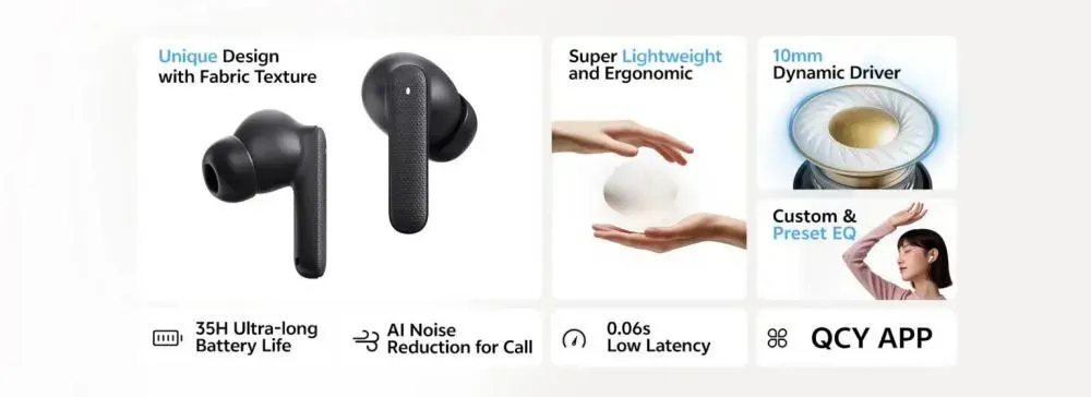 Qcy Buds Qt43 True Wireless Earbuds (2)