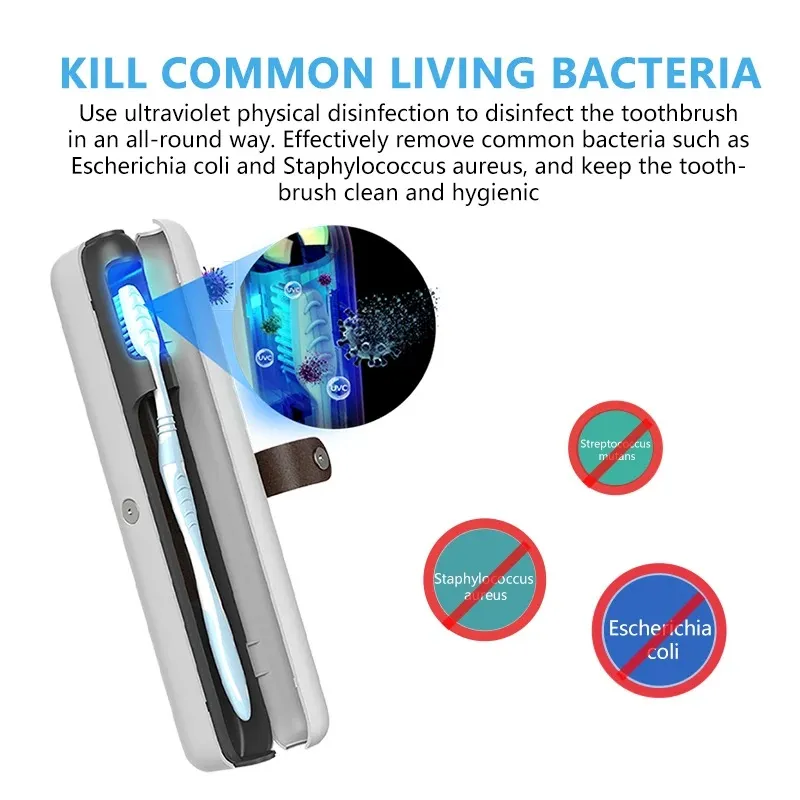 Xiaomi Mijia Toothbrush Sterilizer Leather Magnetic Buckle Portable Travel Uvc Sterilization Storage Box (5)