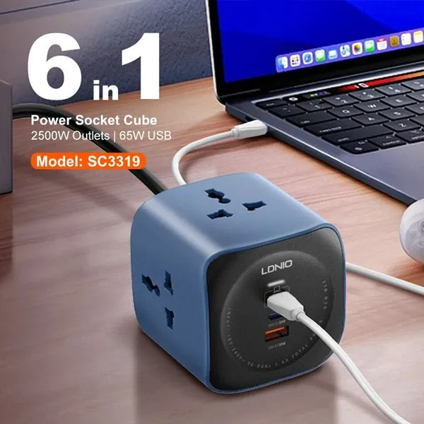 Ldnio Sc3319 65w 10a 2500w Cube Power Socket (1)