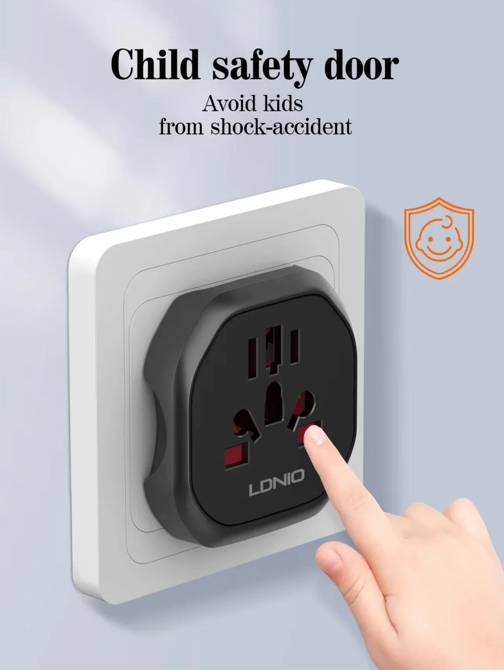 Ldnio Z7 Travel Adapter Conversion Socket Eu (2)