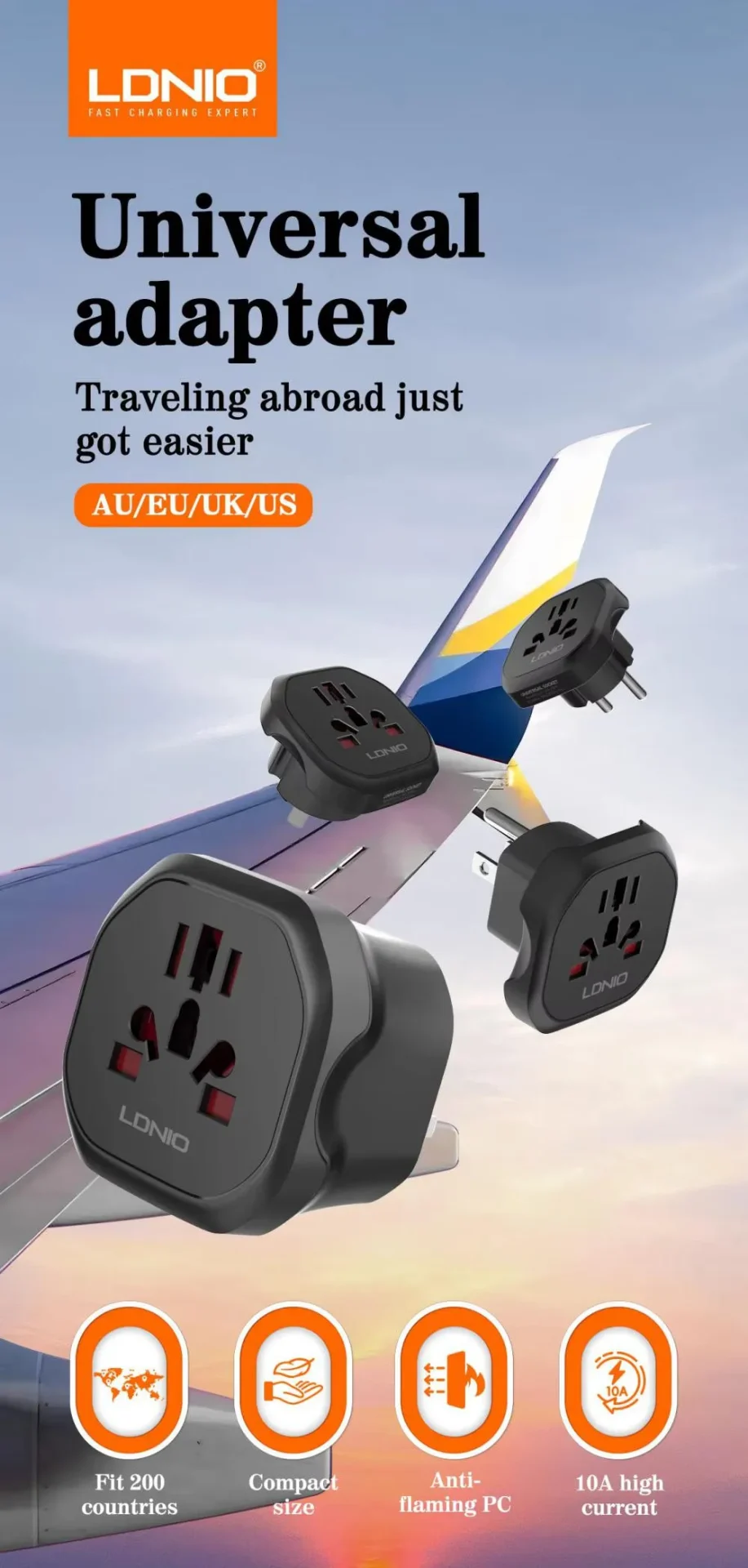 Ldnio Z7 Travel Adapter Conversion Socket Eu (6)
