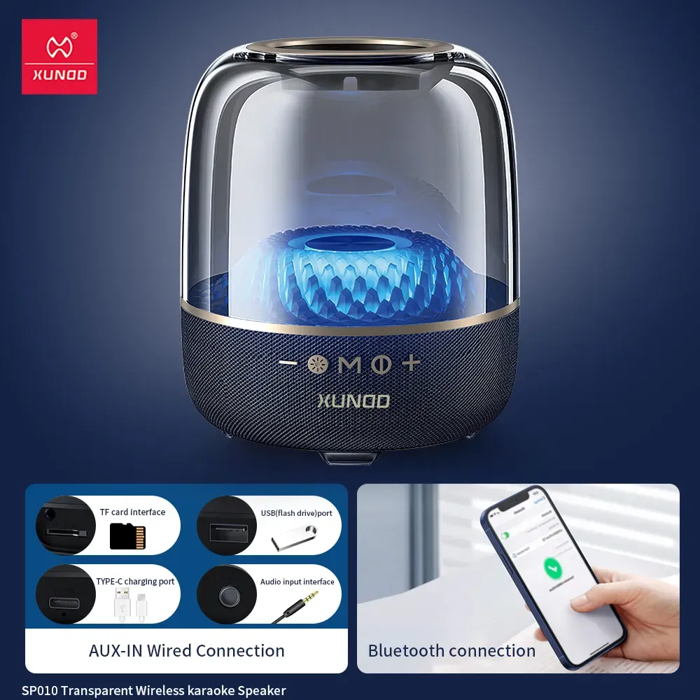 Xundd Sp010 Transparent Wireless Karaoke Speaker (3)