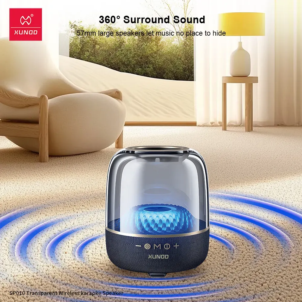 Xundd Sp010 Transparent Wireless Karaoke Speaker (5)