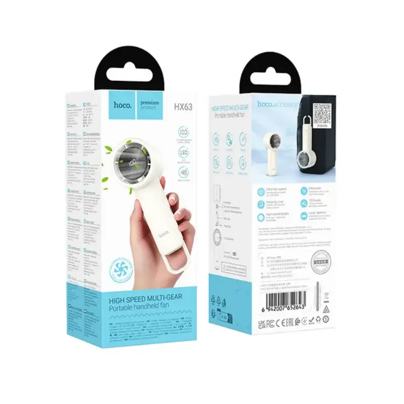 Hoco Hx63 Hand Fan With Digital Display (2)