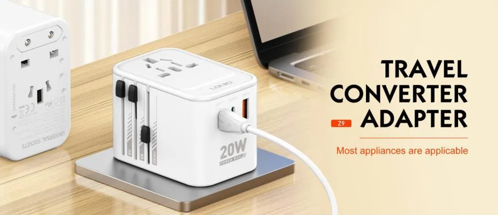 Ldnio Z9 3 Usb Ports 20w Gan Travel Adapter (1)