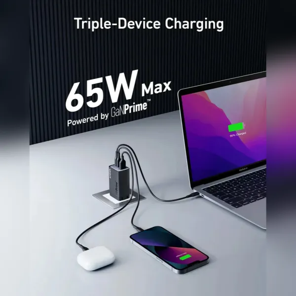 Anker Ganprime 535 3 Port 65w Gan Charger A2332 (4)